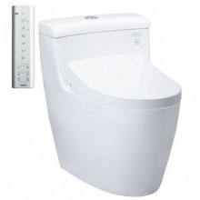 Bồn cầu TOTO MS636CDRW12 1 khối nắp điện tử Washlet S7 TCF4911EZ giấu dây
