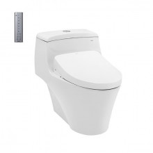 Bồn cầu TOTO CW823REAW12 T53P100VR 1 khối nắp điện tử Washlet S7 TCF4911EZ giấu dây