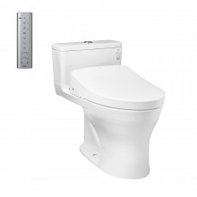 Bồn cầu TOTO MS855CDW12 1 khối nắp điện tử Washlet S7 TCF4911EZ giấu dây