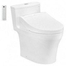 Bồn cầu TOTO MS885CDW15 1 khối nắp điện tử Washlet C5 TCF24460AAA giấu dây