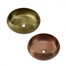 Chậu lavabo đặt bàn Kanly bằng đồng RSC122V/21V