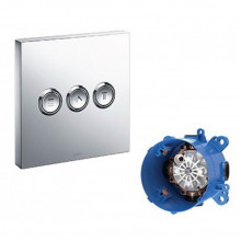Van chuyển hướng 3 đường nước nút nhấn TOTO TBV02105B kèm phụ kiện âm tường TBN01001B