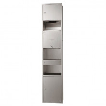 Máy sấy tay âm tường TOTO TYC602P kèm lô giấy vệ sinh và thùng rác