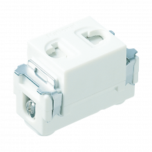 Ổ cắm đơn 2 chấu có màn che dòng Full Color Panasonic WNV10