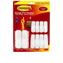 Móc dán tường 2.2+1.3+0.45kg vỉ 10 Command-3M XA006718739