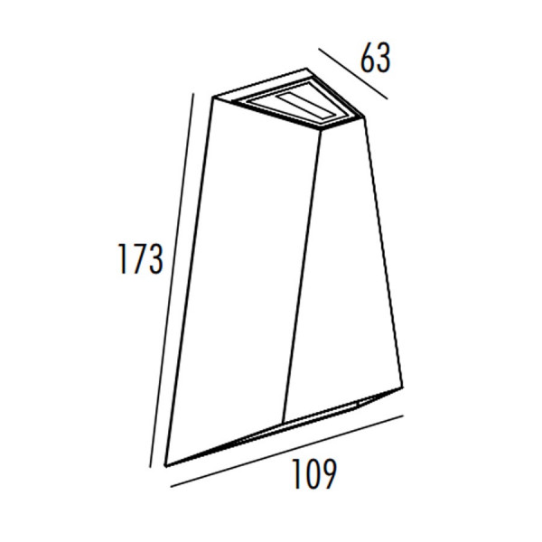 Đèn LED gắn tường ngoài trời Nanoco NBL2553