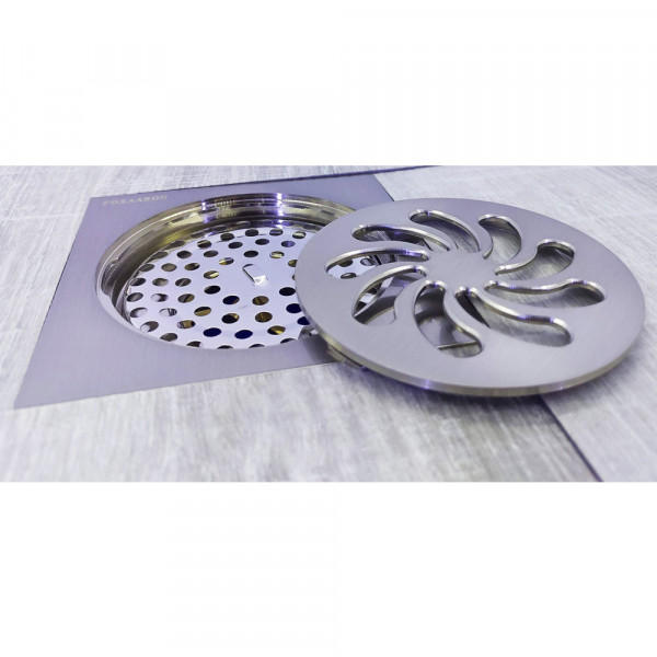 Phễu thoát sàn Foxaaron 10x10cm HP-NK-8007-17