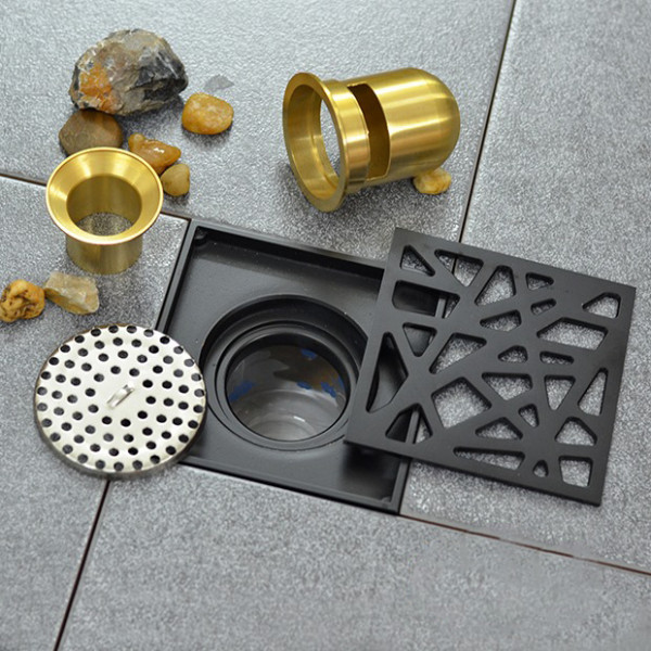 Phễu thoát sàn Foxaaron màu đen HP-8002-18