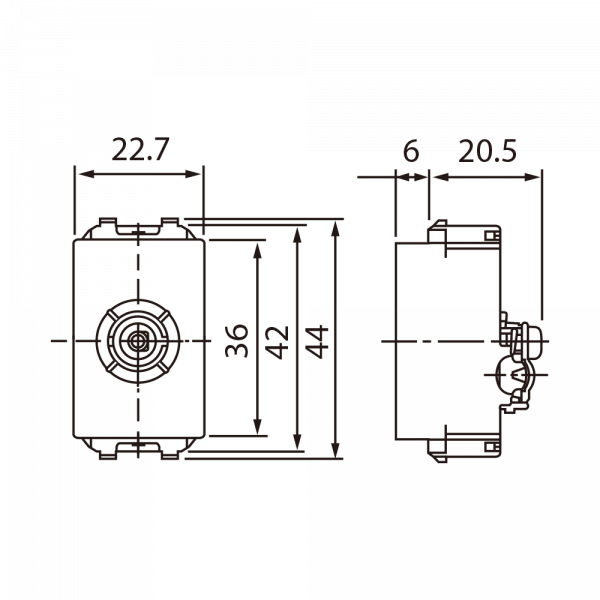 Ổ cắm anten TiVi dòng WIDE-W Panasonic WEV2501