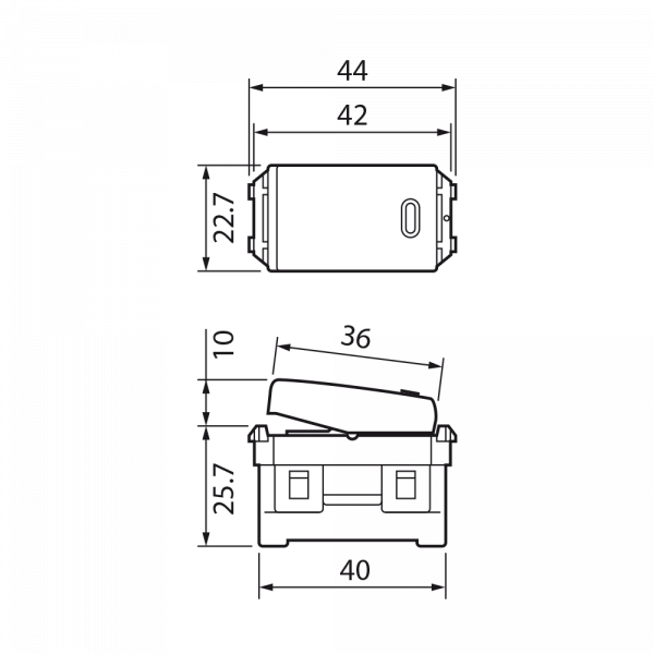 Công tắc 2 chiều có đèn báo off dòng WIDE-W Panasonic WEG5152-51