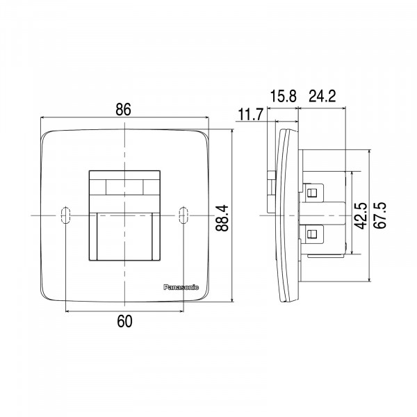 Đèn cảm biến soi lối đi dòng Minerva Panasonic WMT707