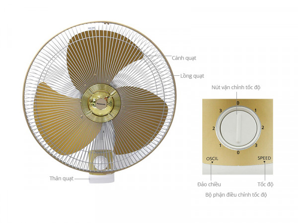 Quạt treo tường Panasonic F-409U