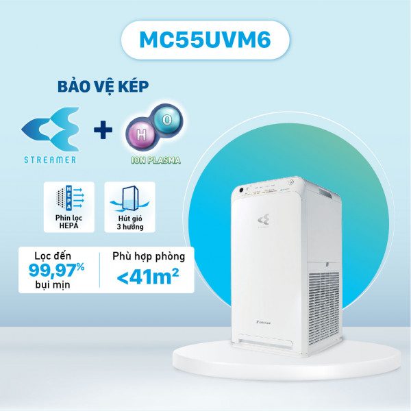 Máy lọc không khí Daikin 41m2 MC55UVM6