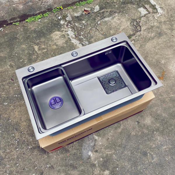 Chậu rửa chén 1 hố kèm khay HITA HDS7546D 75x46cm