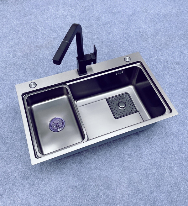 Chậu rửa chén 1 hố kèm khay HITA HDS7546D 75x46cm