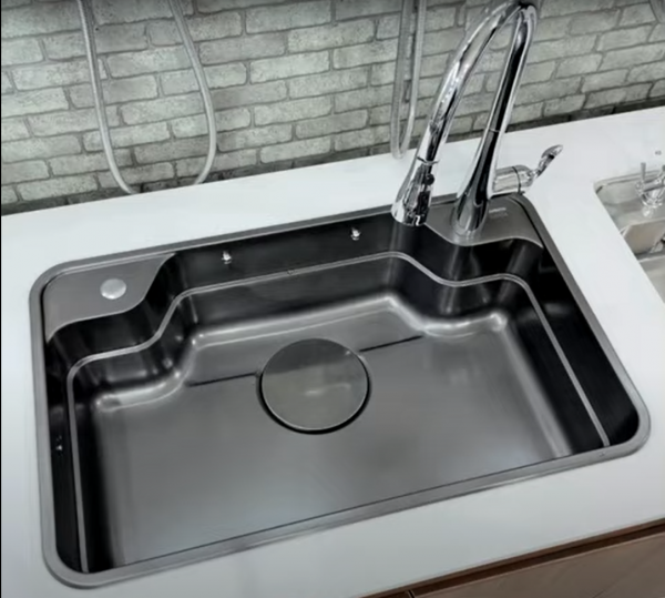 Chậu rửa chén 1 hố kèm bộ khay rổ HITA HDXLG8050D-FULL 80x50cm