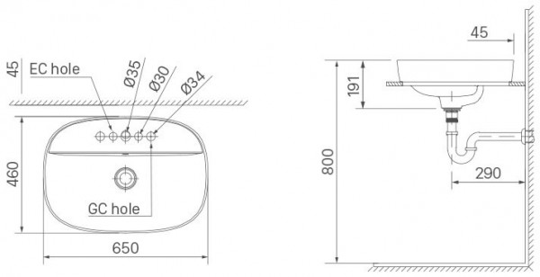 Chậu rửa lavabo đặt bàn INAX AL-652V (AL652V) (AL-652VFC) men Aqua Ceramic