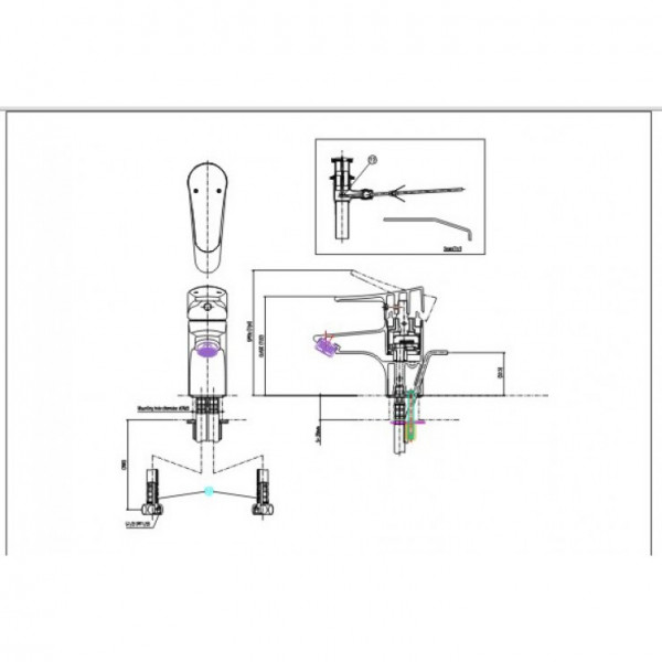 Vòi chậu lavabo nóng lạnh INAX LFV-1002S (LFV1002S)