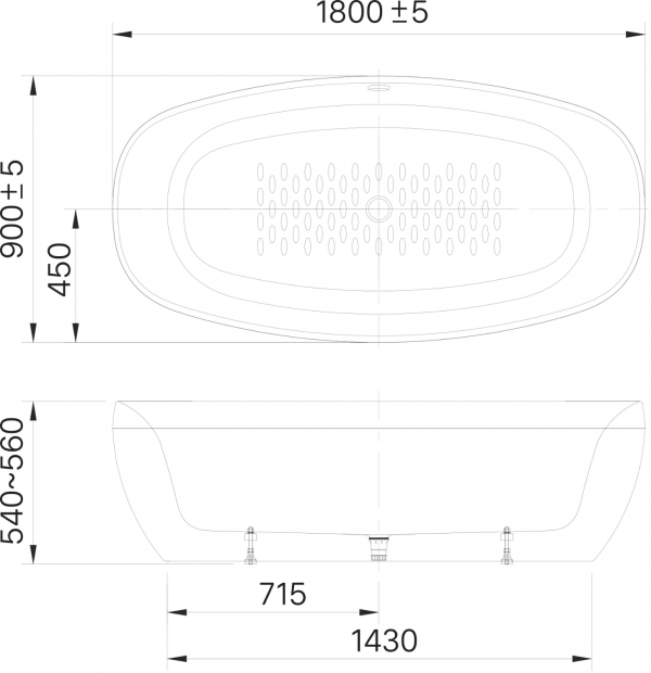 Bồn tắm nhựa Acrylic Inax BF-1858V (BF1858V)