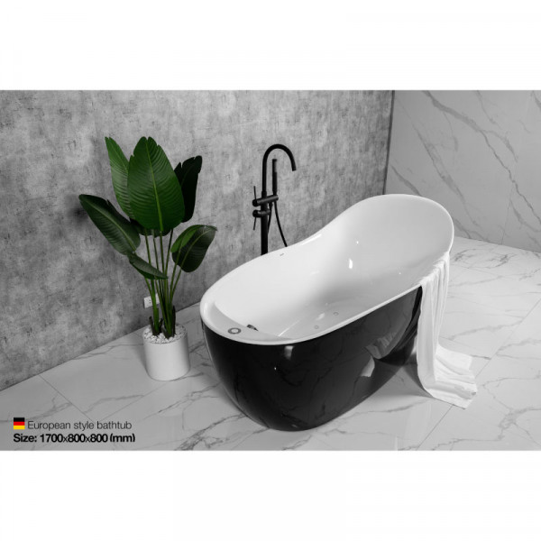 Bồn tắm đặt sàn massage 1.7m MOWOEN MW8213-170WB.MS