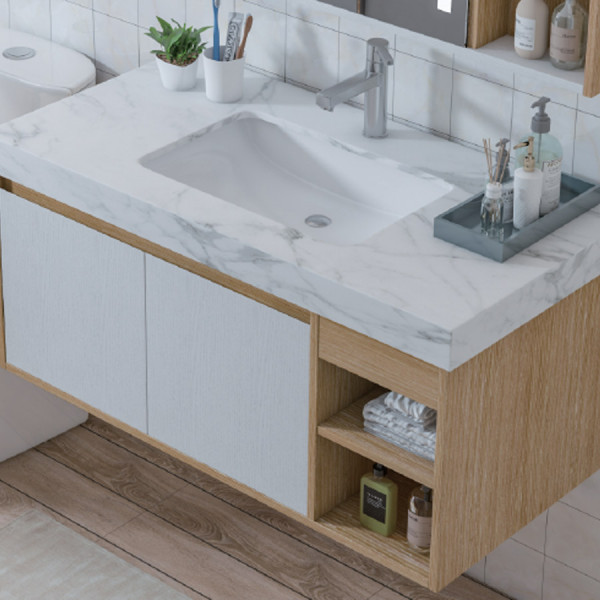 Bộ tủ chậu và tủ gương size 800mm Mowoen MW9567-80