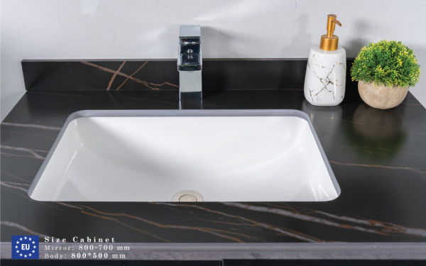 Bộ tủ chậu và tủ gương size 800mm MOWOEN MW6936-80