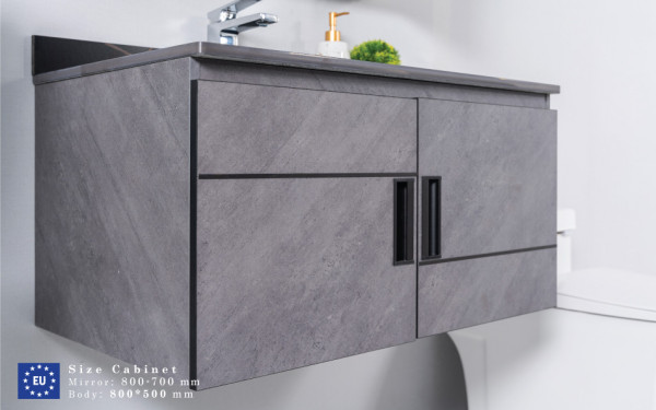 Bộ tủ chậu và tủ gương size 800mm MOWOEN MW6936-80