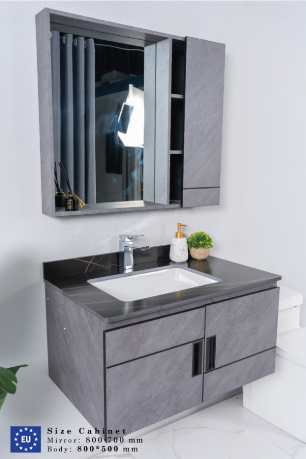 Bộ tủ chậu và tủ gương size 800mm MOWOEN MW6936-80