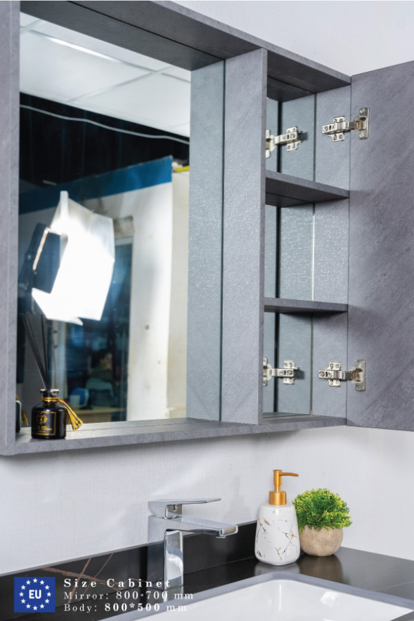 Bộ tủ chậu và tủ gương size 800mm MOWOEN MW6936-80