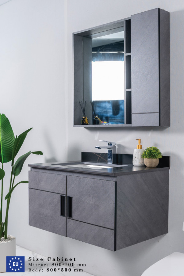 Bộ tủ chậu và tủ gương size 800mm MOWOEN MW6936-80