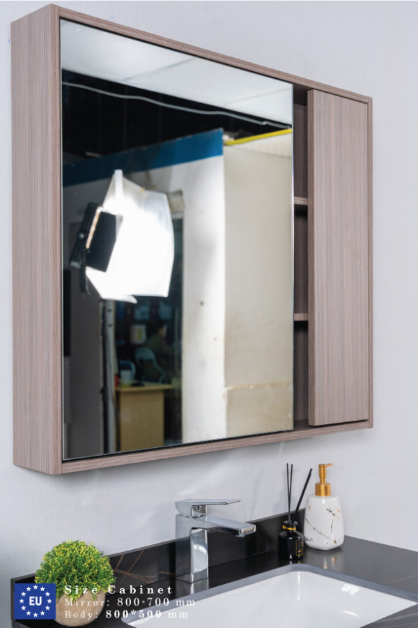 Bộ tủ chậu và tủ gương size 800mm MOWOEN MW6911-80