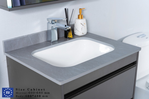 Bộ tủ chậu và tủ gương led size 600mm MOWOEN MW6618-60