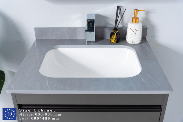 Bộ tủ chậu và tủ gương led size 600mm MOWOEN MW6618-60