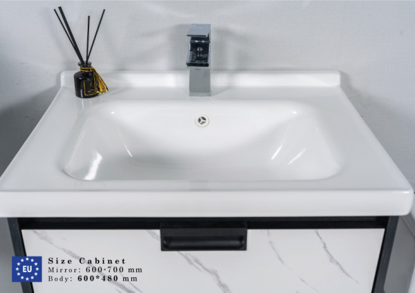 Bộ tủ chậu và tủ gương size 600mm MOWOEN MW6953-60