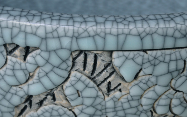 Chậu lavabo đặt bàn Kanly sứ hoa văn SU126