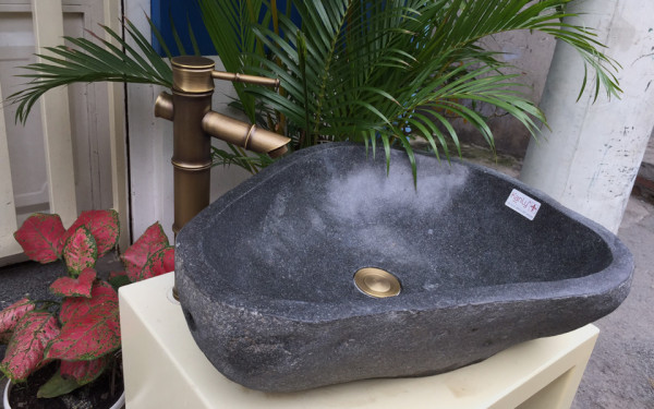 Chậu lavabo đặt bàn Kanly đá cuội MAR15i