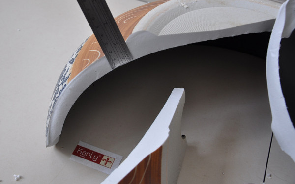 Chậu lavabo đặt bàn Kanly sứ hoa văn SU113