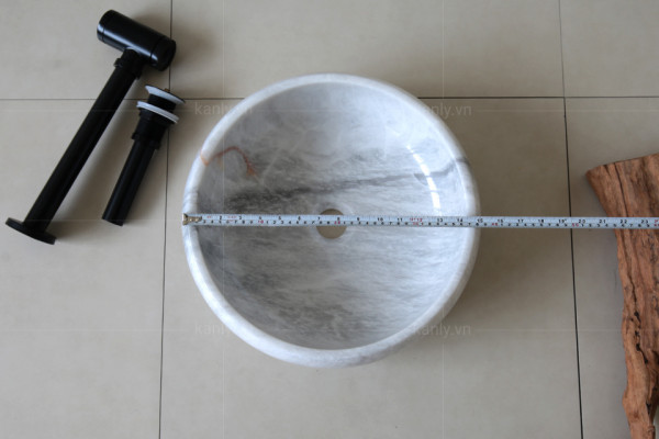 Chậu lavabo đặt bàn Kanly đá Marble tự nhiên MAR123N