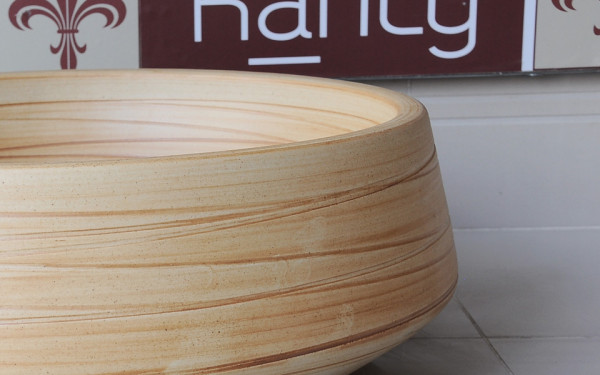 Chậu lavabo đặt bàn Kanly sứ hoa văn SU008