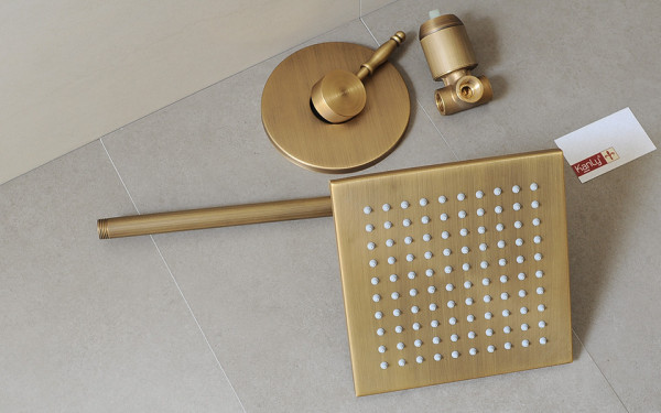 Bát sen vuông bằng đồng Kanly GCK92