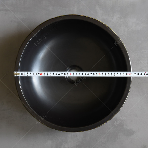 Chậu lavabo đặt bàn Kanly sứ hoa văn SU311