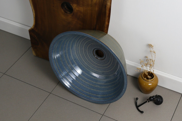 Chậu lavabo đặt bàn Kanly sứ hoa văn SU018