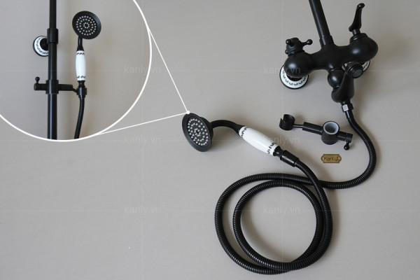 Bộ sen cây tắm đứng nóng lạnh bằng đồng Kanly GCS11B