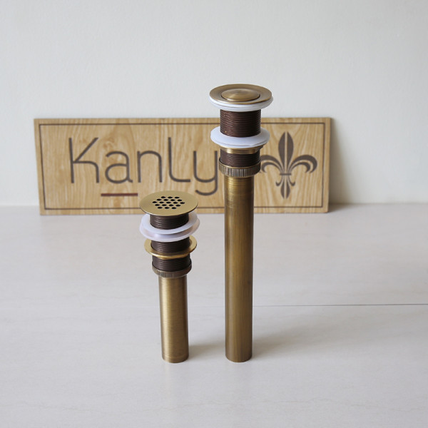 Ống nối đầu xả lavabo 25cm Kanly GCX01PK