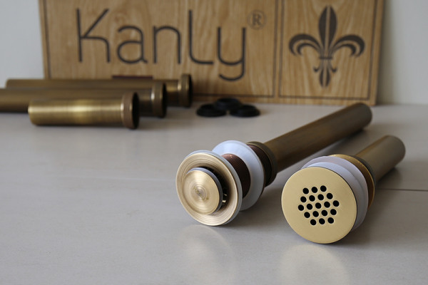 Ống nối đầu xả lavabo 25cm Kanly GCX01PK