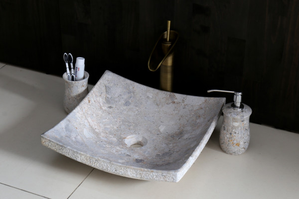 Chậu lavabo đặt bàn Kanly đá tự nhiên MAR3