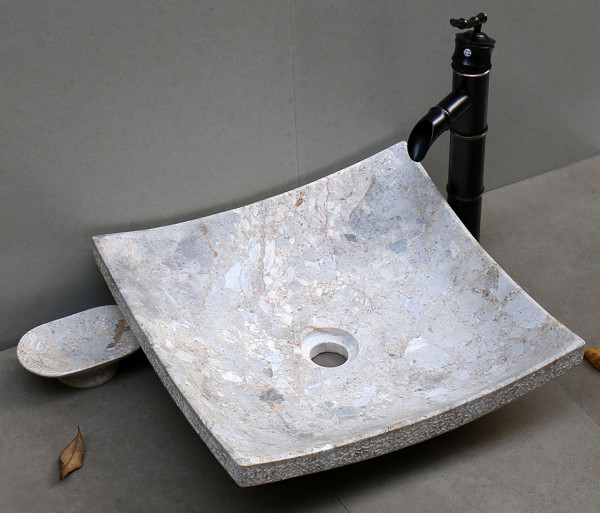 Chậu lavabo đặt bàn Kanly đá tự nhiên MAR3