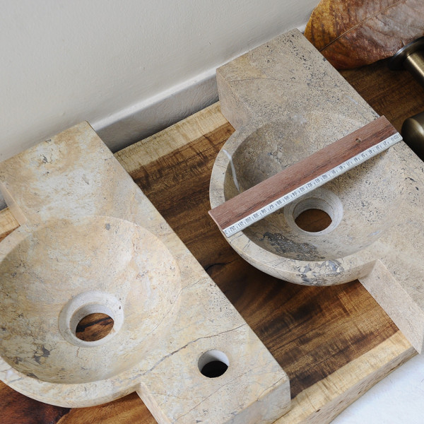 Chậu lavabo đặt bàn Kanly đá nhỏ mini MAR6M