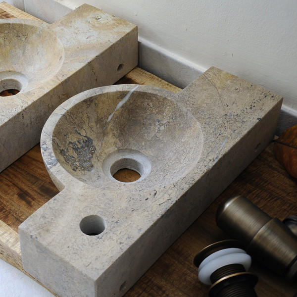 Chậu lavabo đặt bàn Kanly đá nhỏ mini MAR6M