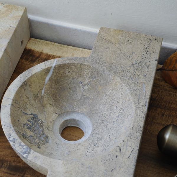 Chậu lavabo đặt bàn Kanly đá nhỏ mini MAR6M